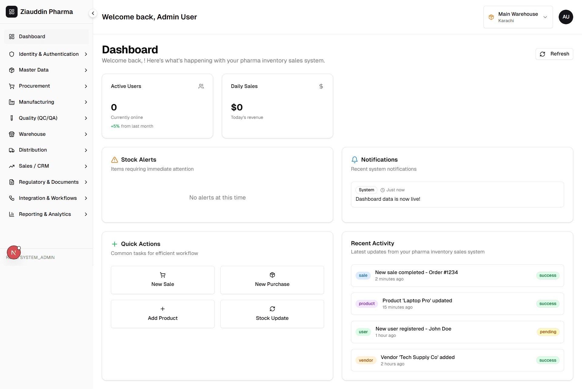 Pharma – Sales & Inventory System